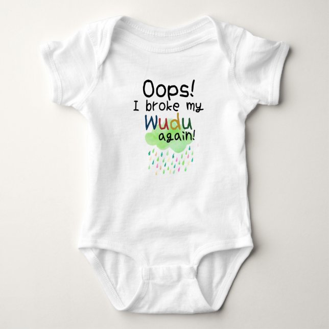 Muslim Baby grow Islamic gift for Children Baby Bodysuit (Front)