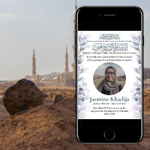Muslim Death Announcement Female Janaza Prayer