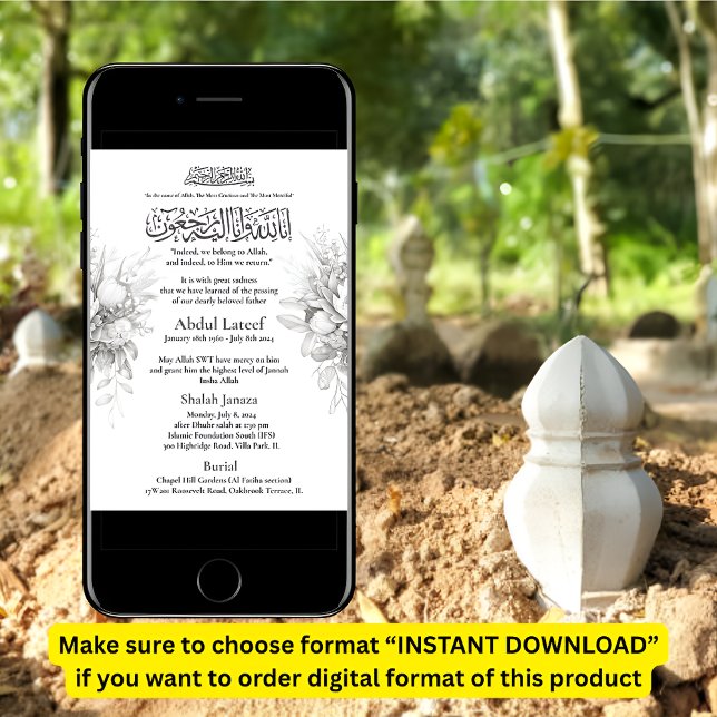 Muslim Death Announcement Male Janaza Prayer (Creator Uploaded)