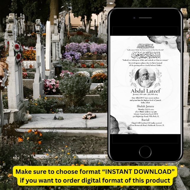Muslim Death Announcement Male Janaza Prayer (Creator Uploaded)
