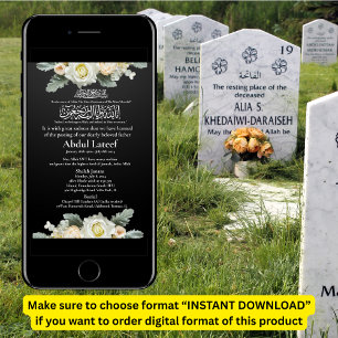 Muslim Death Announcement Male Janaza Prayer