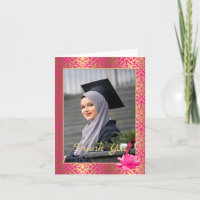 Muslim Graduation Photo Graduation Thank You