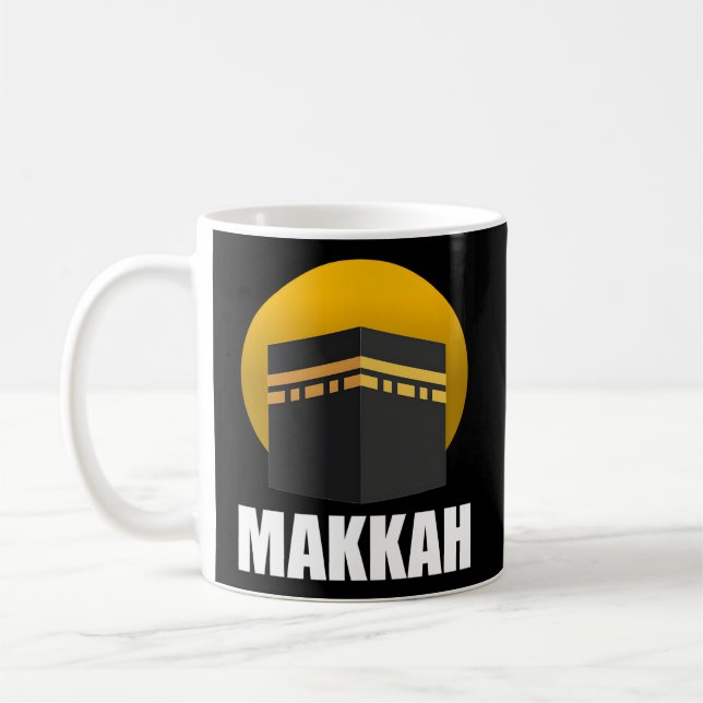 Muslim Islamic Makkah Kaaba Saudi City Mekkah Coffee Mug (Left)