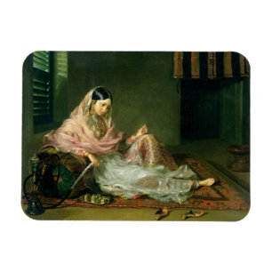 Muslim Lady Reclining, 1789 (oil on canvas) Magnet