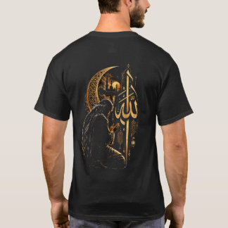 Muslim Man Praying at Mosque – Islamic Faith T-Shi T-Shirt