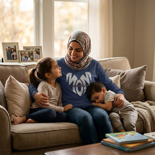 muslim mum heart long sleeves T-Shirt