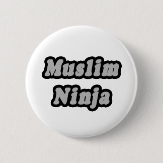 Muslim Ninja 6 Cm Round Badge
