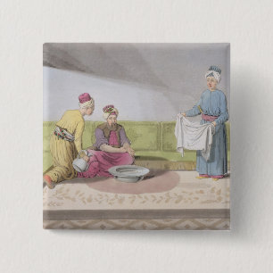 Muslim Performing his Ablutions, plate 34 from Par 15 Cm Square Badge