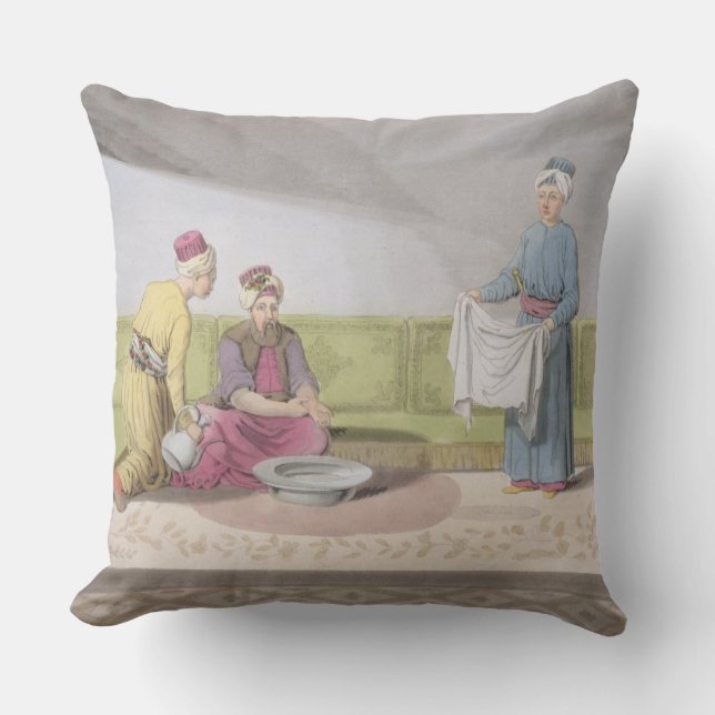 Muslim Performing his Ablutions, plate 34 from Par Cushion (Front)