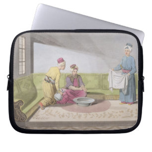 Muslim Performing his Ablutions, plate 34 from Par Laptop Sleeve