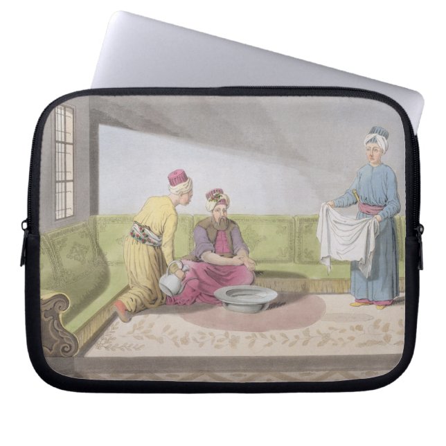 Muslim Performing his Ablutions, plate 34 from Par Laptop Sleeve (Front)