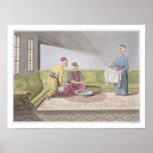 Muslim Performing his Ablutions, plate 34 from Par Poster