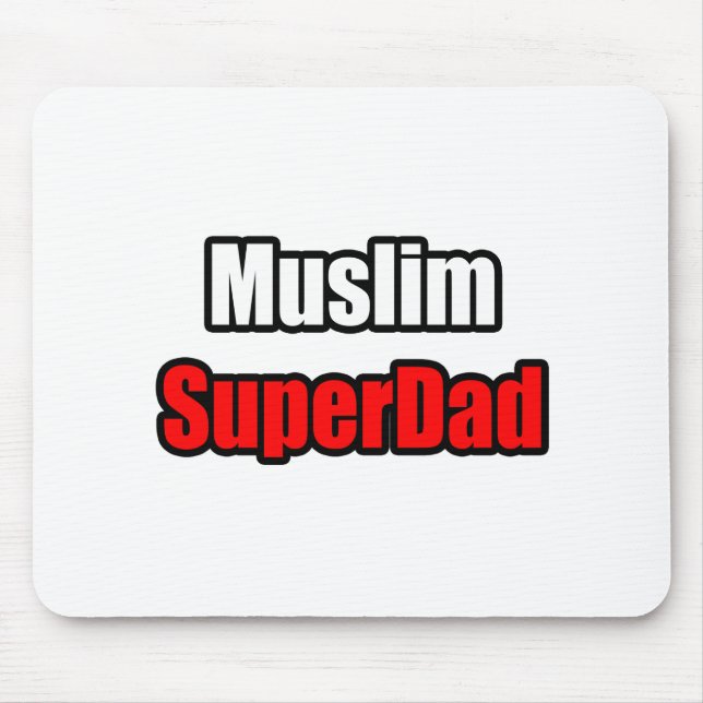 Muslim SuperDad Mouse Pad (Front)