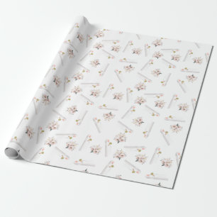 Muslim Wedding Roses&Bride Wrapping Paper
