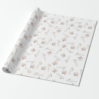 Muslim Wedding Roses&Bride Wrapping Paper