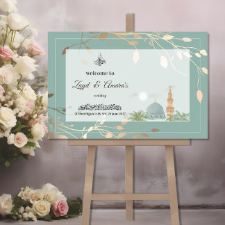 Muslim Wedding Welcome Sign Acrylic | Nikah Walima