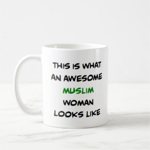 muslim woman, awesome coffee mug