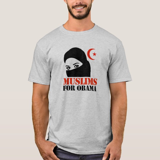 MUSLIMS FOR OBAMA T-Shirt (Front)