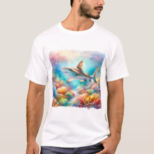 Musola shark painting 280824AREF133 - Watercolor T-Shirt