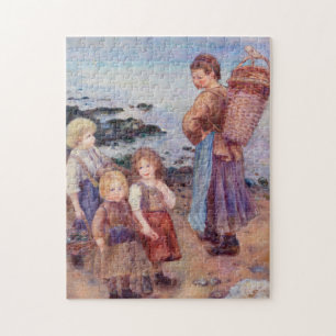 Mussel-Fishers by Renoir Impressionist Painting Jigsaw Puzzle