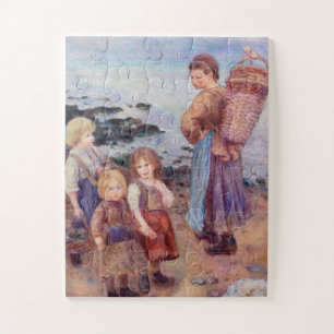 Mussel-Fishers by Renoir Impressionist Painting Jigsaw Puzzle