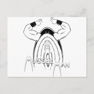 Mussel Man Postcard