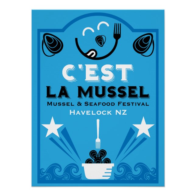 Mussel & Seafood Festival Poster (Front)