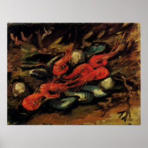 Mussels and Shrimp by Vincent van Gogh Poster