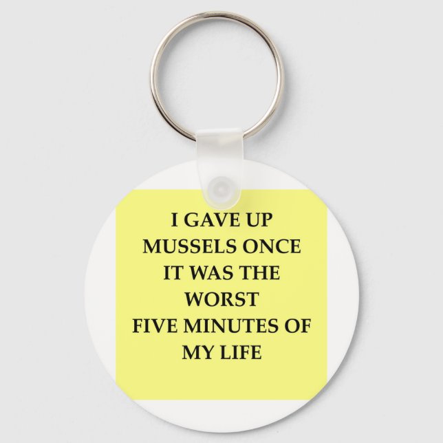 MUSSELS.jpg Key Ring (Front)