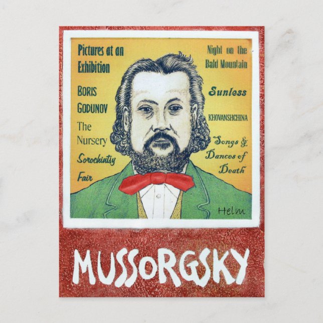 Mussorgsky Postcard (Front)