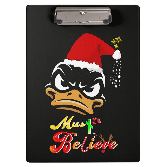 Must Believe Christmas Clipboard (Front)