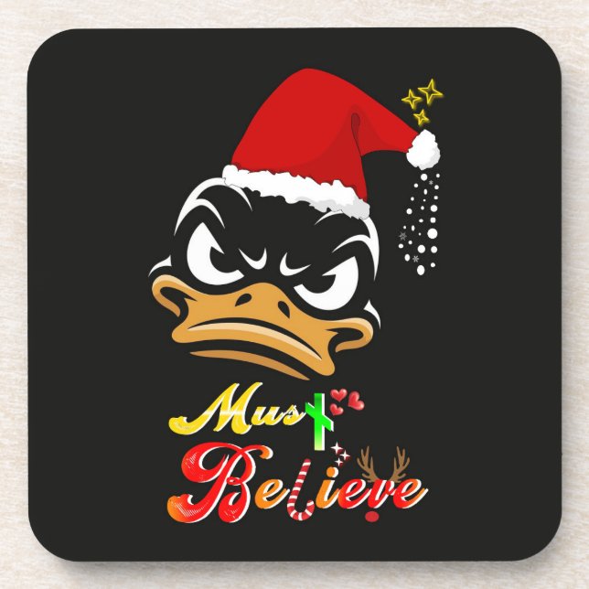 Must Believe Christmas Coaster (Front)