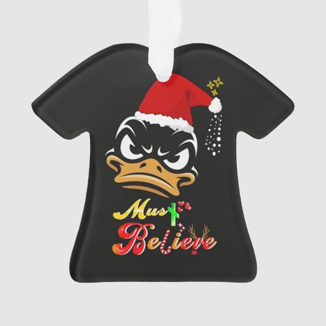 Must Believe Christmas Ornament (Front)