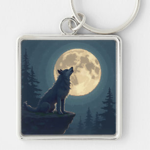 Must-Have! Moonlight Wolf Keychain Full of Emotion