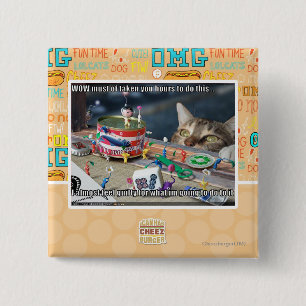 Must have take hours 15 cm square badge