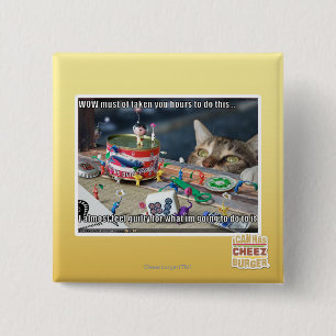 Must have take hours 15 cm square badge
