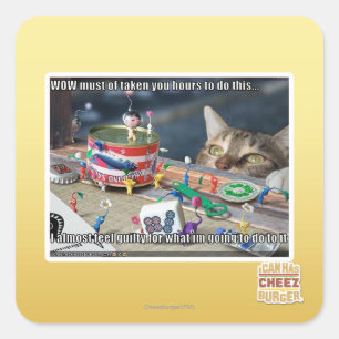 Must have take hours square sticker