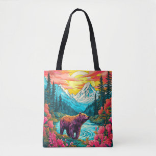 Must Love Nature Illustration Tote Bag