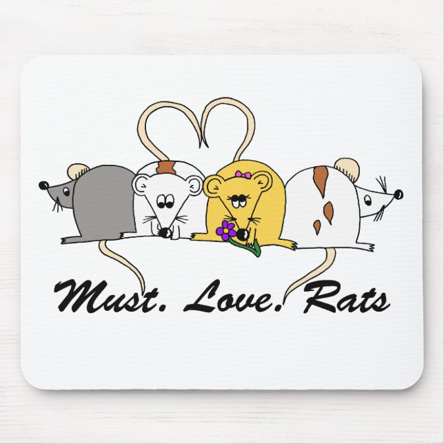 Must. Love. Rats Mousemat (Front)