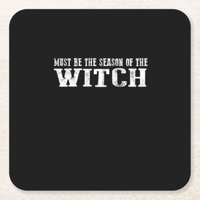 Must Season Of Witch Square Paper Coaster (Front)