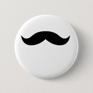 mustache_3[1] 6 cm round badge