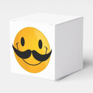 MUSTACHE FACE FAVOUR BOX