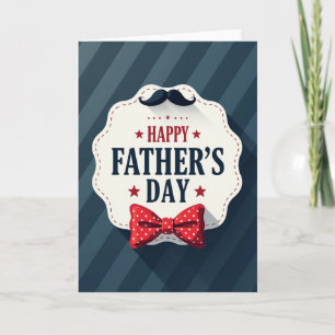 Mustache Fathers Day Card