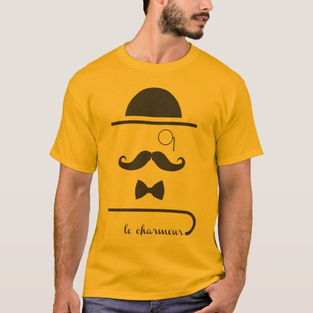 Mustache Man - le charmeur T-Shirt (Front)