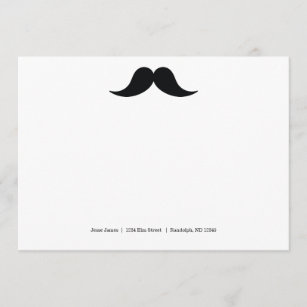 Mustache Note Cards