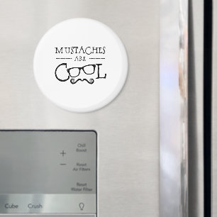 Mustaches Cool Glasses Magnet