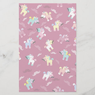 Mustachio Unicornio Stationery