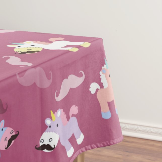 Mustachio Unicornio! Tablecloth (In Situ)