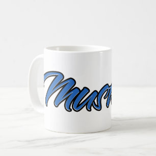 Mustafa First name name blue cup coffee cup