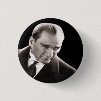Mustafa Kemal Ataturk 3 Cm Round Badge